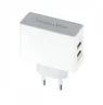 ładowarka USB sieciowa Kruger&Matz KM0017  z dwoma gniazdami USB 2.1A + 1A