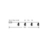 Lampki bałwanki BAT modee 1,35m WARM 10LED ML-C1012