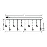 Lampki choinki modee 3m WARM 110LED ML-C3004