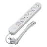 Listwa ochronna DPM z wyłącznikiem - 5 gniazda AC, 1x USB-A, 1x USB-C 1,5M biała