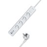 Listwa zasilająca MORRE M406 – 4 gniazda, USB-A 12W, 2x USB-C 12W, 1,5 m