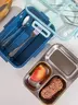 Lunchbox HOMLA 0,75l niebieski Lunchbox HOMLA 0,75l niebieski