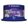 Płyty DVD+R 4,7GB 16X Verbatim PRINTABLE No ID Brand 43512 cake 50
