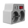 Rozgałęźnik 2 gniazda z uziem i wył + 2x USB DPM Rozgałęźnik 2 gniazda z uziem i wył + 2x USB DPM