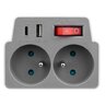 Rozgałęźnik 2 gniazda z uziem i wył + 2x USB DPM Rozgałęźnik 2 gniazda z uziem i wył + 2x USB DPM