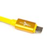 silikonowy kabel micro USB eXtreme 100cm żółty (blister)