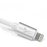 silikonowy kabel USB - Apple Lightning / iPhone eXtreme biały 100cm