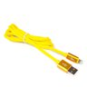 silikonowy kabel USB - Apple Lightning / iPhone eXtreme żółty 100cm