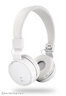 Składane słuchawki nauszne Bluetooth Voice Kraft VK-450 Hi-Fi białe/kremowe