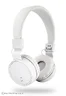 Składane słuchawki nauszne Bluetooth Voice Kraft VK-450 Hi-Fi białe/kremowe