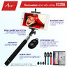 uchwyt selfie / monopod Bluetooth KungFuren KS20A Niebieski