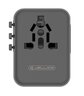 Uniwersalny adapter podróżny JELLICO S9 PD 2xUSB-C + 1xUSB 3.4A Max 2500W Czarny