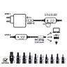 Uniwersalny zasilacz, selektor napięcia USB-C PD - DC 5V, 9V, 12V, 15V, 20V, 10 wtyków, everActive AD-PD65