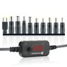 Uniwersalny zasilacz, selektor napięcia USB-C PD - DC 5V, 9V, 12V, 15V, 20V, 10 wtyków, everActive AD-PD65