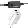 Uniwersalny zasilacz, selektor napięcia USB-C PD - DC 5V, 9V, 12V, 15V, 20V everActive AD-PD65 + ładowarka SC-655Q 65W