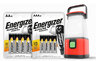 Zestaw Energizer Alkaline Power - 144szt LR6 / AA, 144szt LR03 / AAA + Latarka kempingowa Energizer 360° USB 500 lumenów