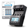 ZESTAW Ładowarka akumulatorków Ni-MH everActive NC-3000 + 4x akumulatorki everActive R03/AAA Ni-MH 800 mAh