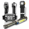 Zestaw latarek everActive FL-50R, FL-55R, WL-400, HL-160 + Armytek Wizard C2 Pro Max