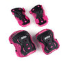 Zestaw ochraniaczy na łokcie, kolana i nadgarstki dla dzieci roz. M, kolor różowo/czarny Best Sporting 30266