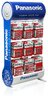 Zestaw Panasonic Cynkowo-węglowy - 108bl R6/AA, 108bl R03/AAA, 24bl R14/C, 24bl R20/D, 24bl 6F22/9V + Stojak 9 haków