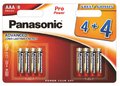 8 x Panasonic Alkaline PRO Power LR03/AAA (blister)