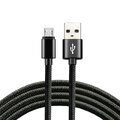 Kabel przewód pleciony USB - micro USB everActive CBB-1MB 100cm z obsługą szybkiego ładowania do 2,4A czarny