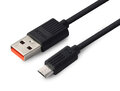 Kabel przewód USB - micro USB XTAR 80cm z obsługą szybkiego ładowania do 2.4A czarny