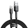 Kabel przewód USB - USB-C / Typ-C 200cm Baseus Cafule CATKLF-CG1 Quick Charge 2A z obsługą szybkiego ładowania