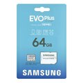 Karta pamięci Samsung EVO PLUS microSDXC 64GB UHS-I U1 A1 V10 class 10 + adapter do SD