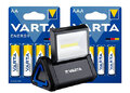 Zestaw Varta Energy - 160szt LR6 / AA, 160szt LR03 / AAA + latarka Varta WORK FLEX AREA LIGHT